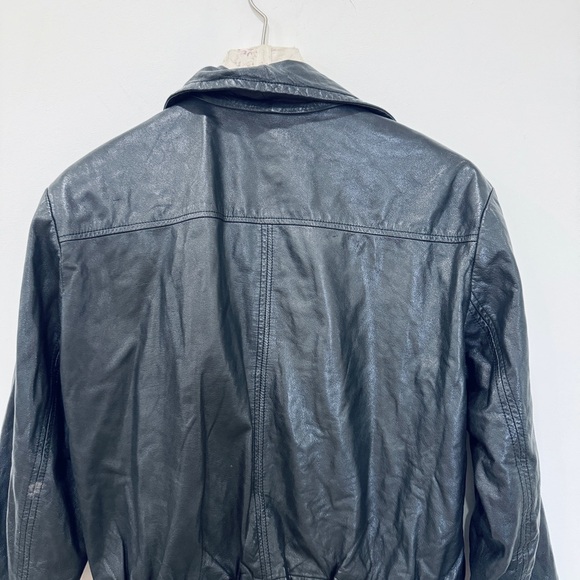 Alice & Olivia Black genuine Leather Jacket - Picture 5 of 13